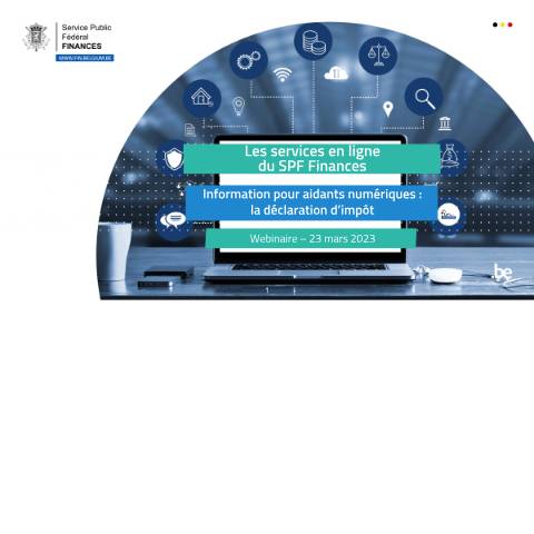 Aperçu du document Information pour aidants numériques : la déclaration d’impôt (2023) (PDF, 3.49 Mo) — Vous pouvez utiliser ce matériel, Belgique (CERFA n°111-wetechcare-webinar)